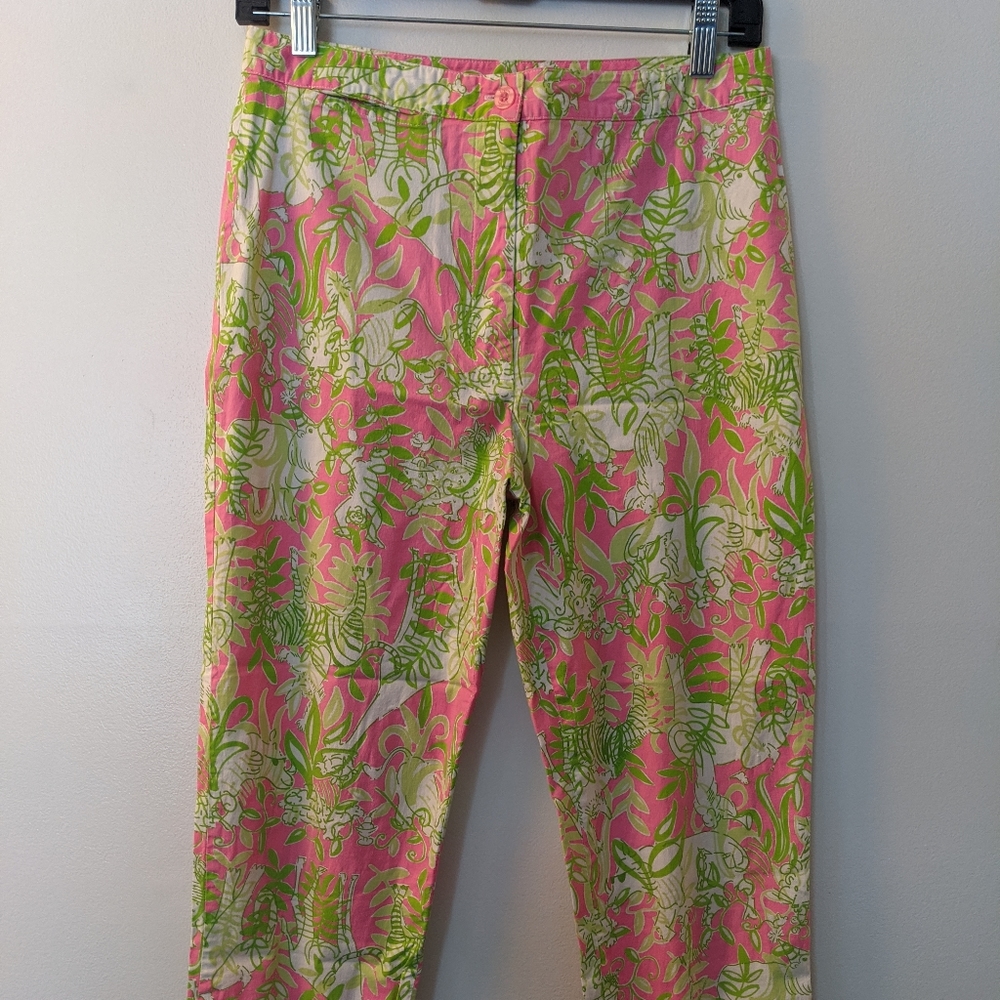 EUC Lilly Pulitzer Jungle Road Cropped Pants